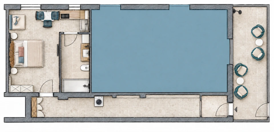 Grundriss Studio Alba